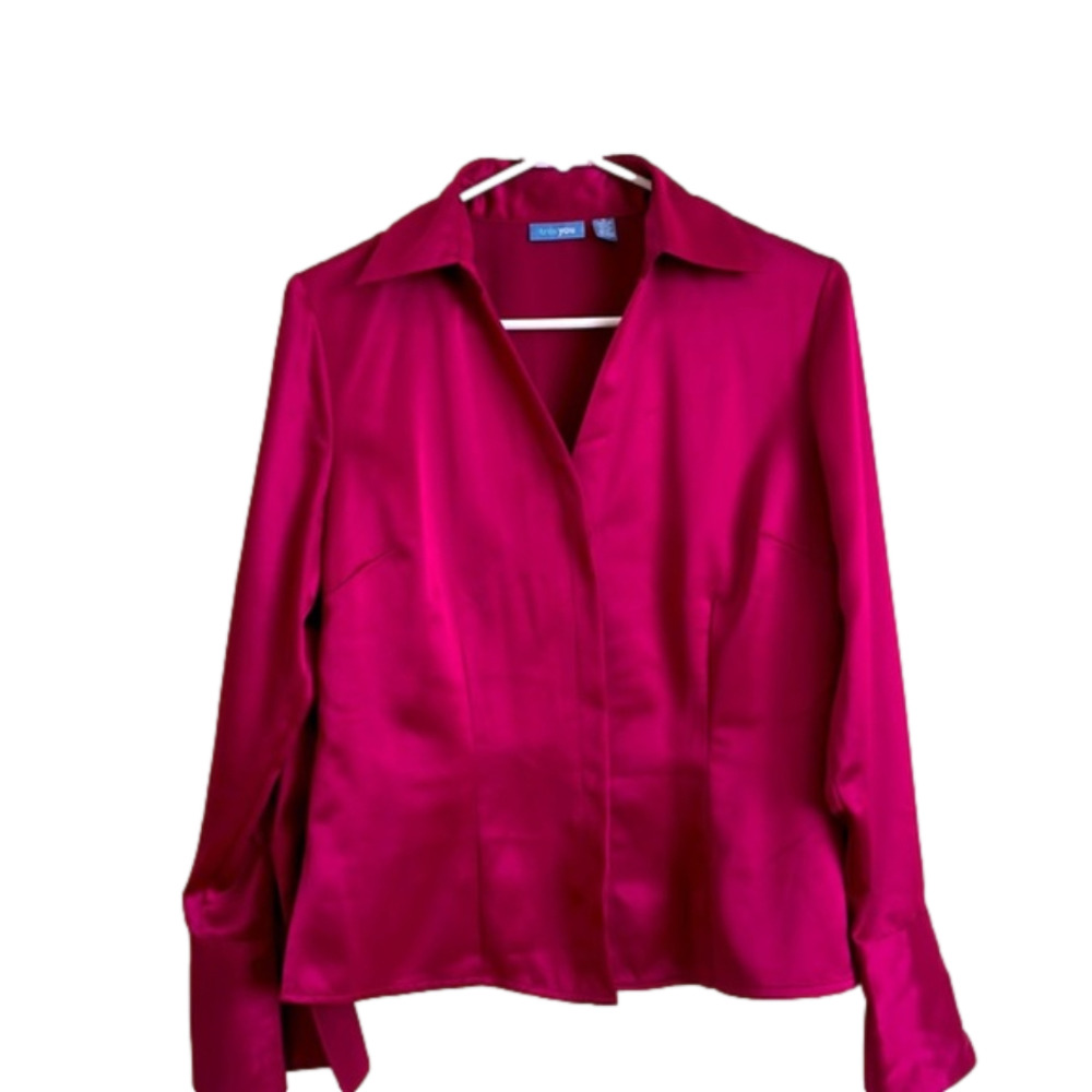 GORGEOUS silky blouse size 6, condition is excellent